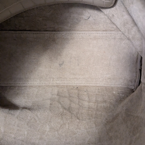 Cuyana System Tote - 13 In Stone Croco Style With Flap Bag - Picture 8 of 9